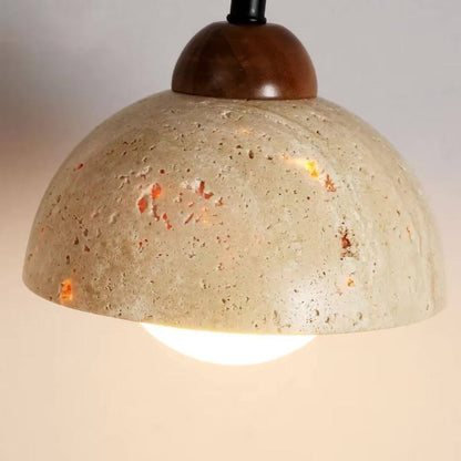 Wabi-Sabi Yellow Cave Stone Wall Light