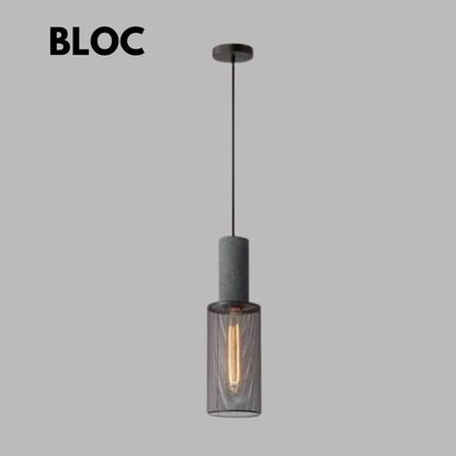 Brutalist Industrial Pendant Light