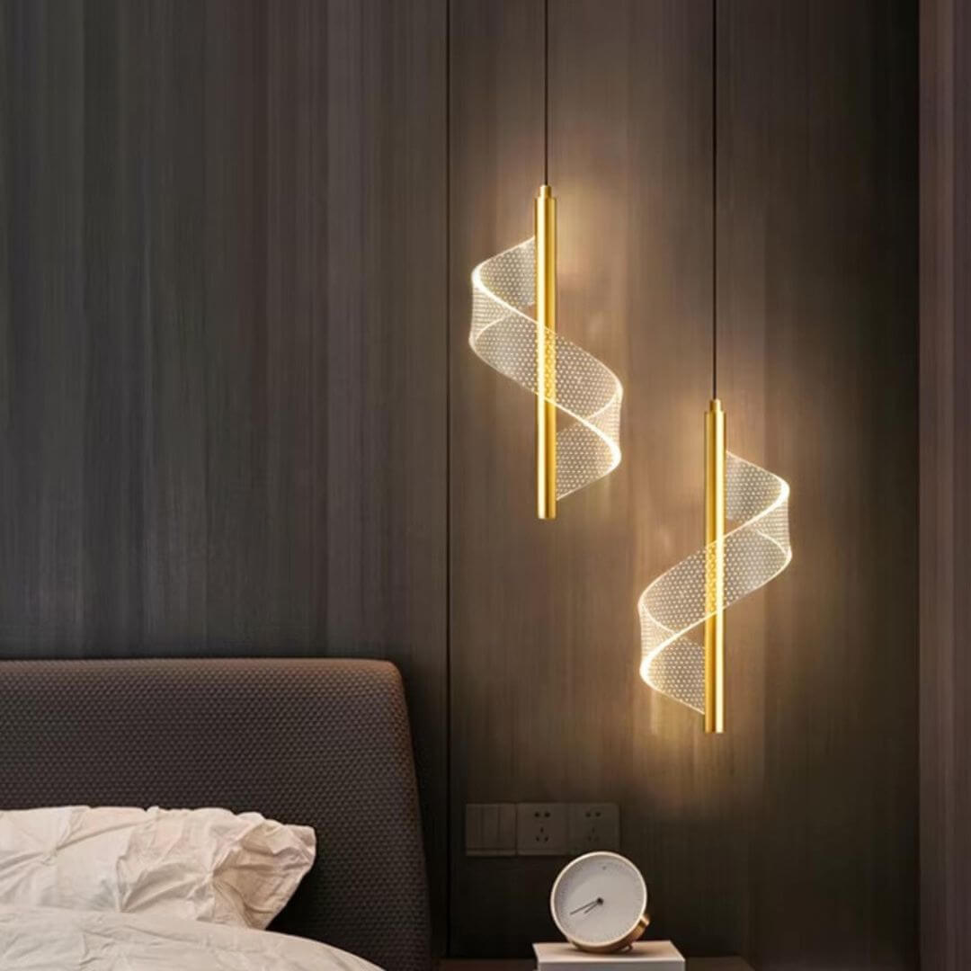 Modern Luminous Halo Pendant Light