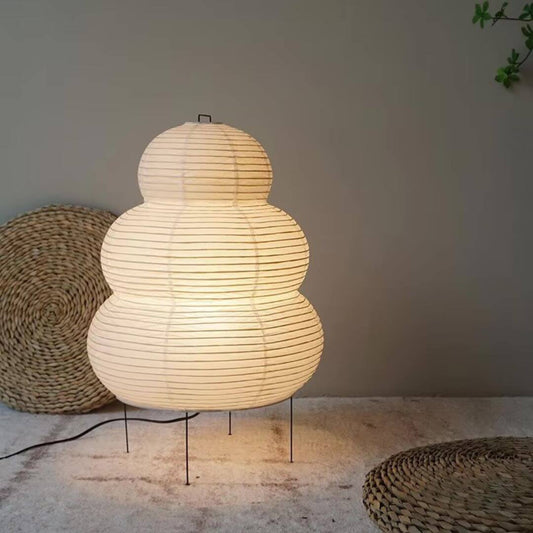 Wabi-Sabi Rice Paper Lantern Lamp