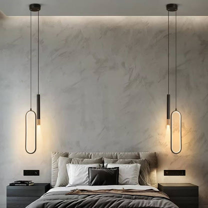 Modern Black Twin Pendant Light