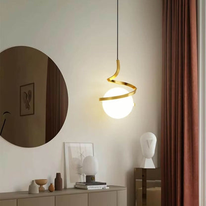 Modern Orbit Glass Pendant Light