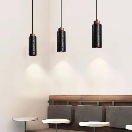 Wabi-Sabi Black Stone Pendant Light