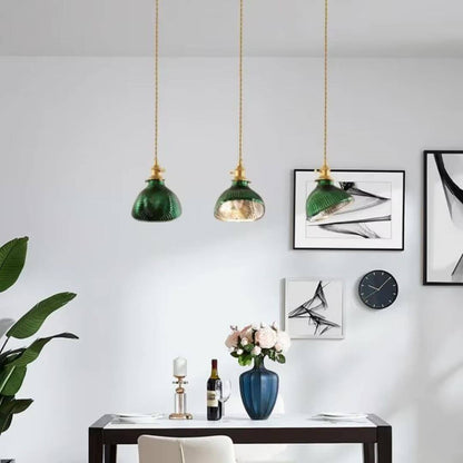 Vintage Glass Pendant Luminaire