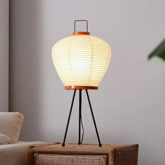 Wabi-Sabi Natural Rice Paper Lantern Lamp