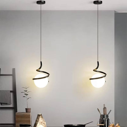 Modern Orbit Glass Pendant Light