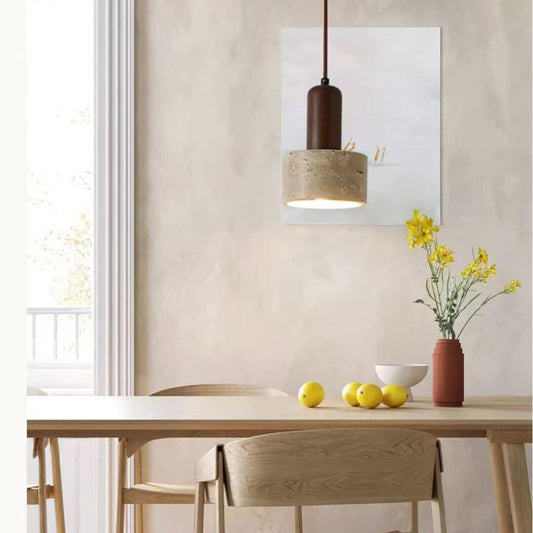 Wabi-Sabi Hanging Stone Pendant Light