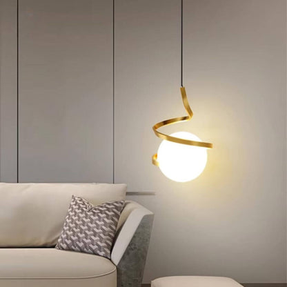 Modern Orbit Glass Pendant Light