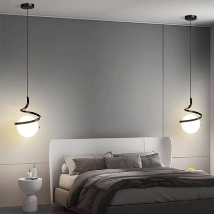 Modern Orbit Glass Pendant Light