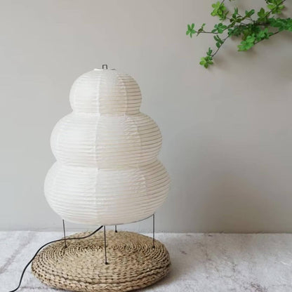 Wabi-Sabi Rice Paper Lantern Lamp