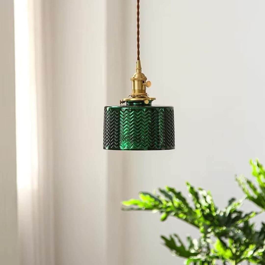 Vintage Glass Pendant Luminaire