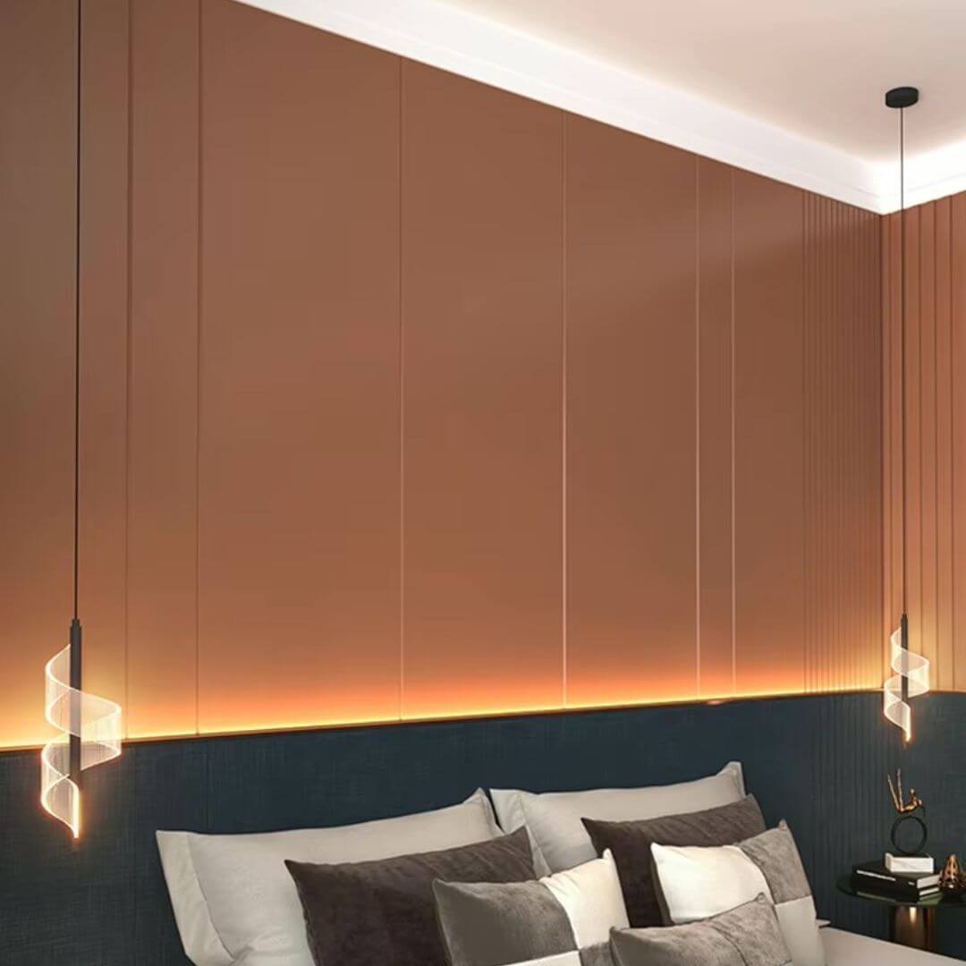 Modern Luminous Halo Pendant Light