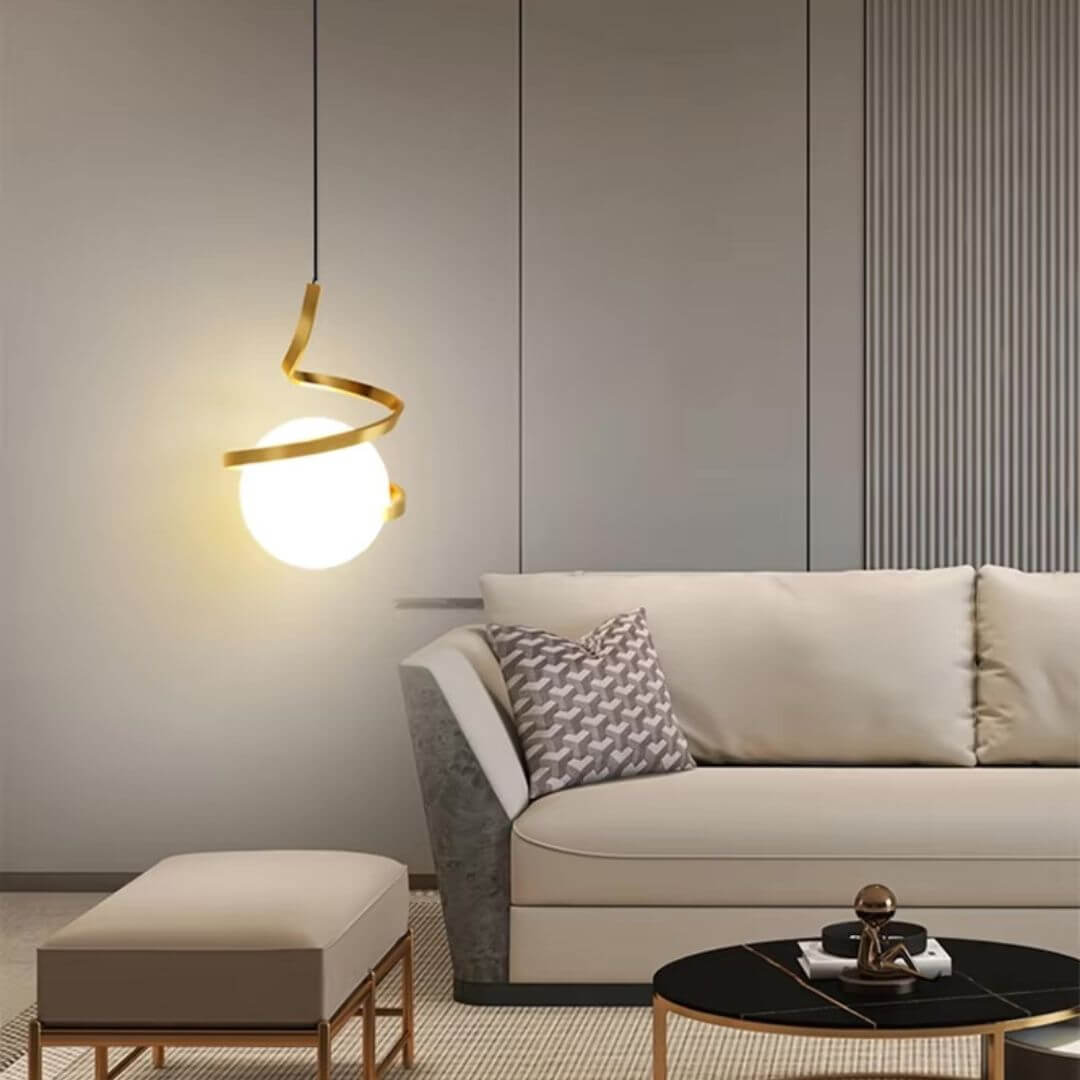 Modern Orbit Glass Pendant Light