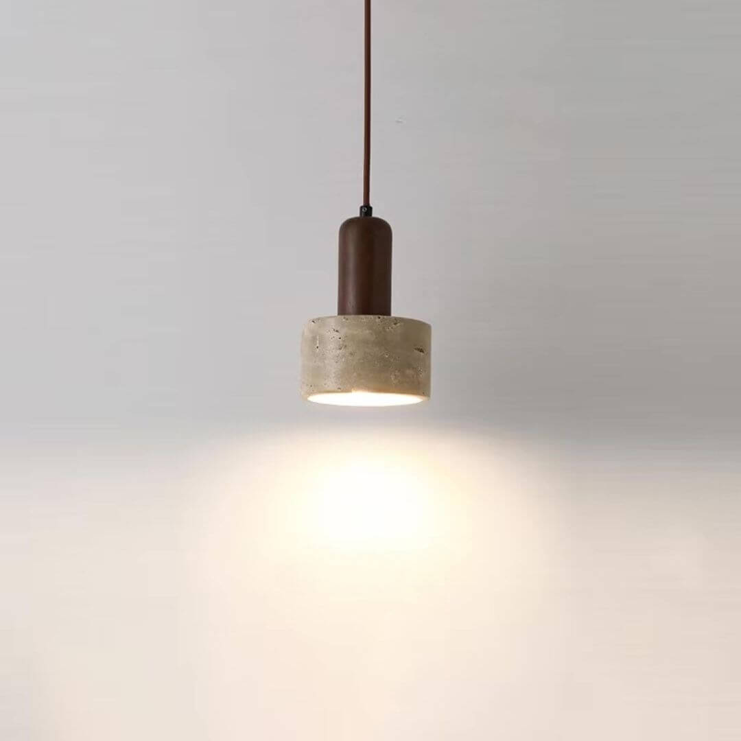 Wabi-Sabi Hanging Stone Pendant Light