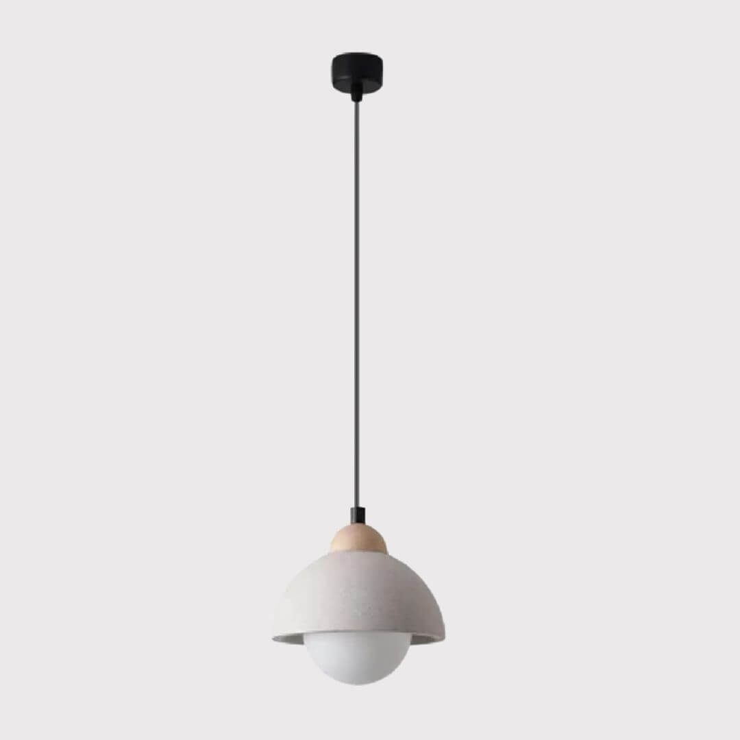 Brutalist Stone Pendant Light